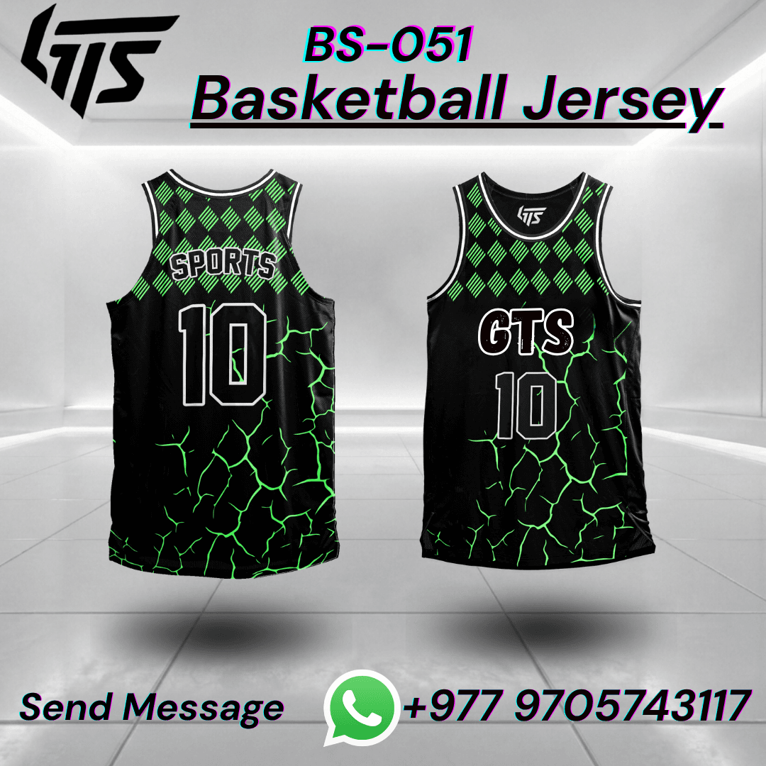 green black basketball jersey design