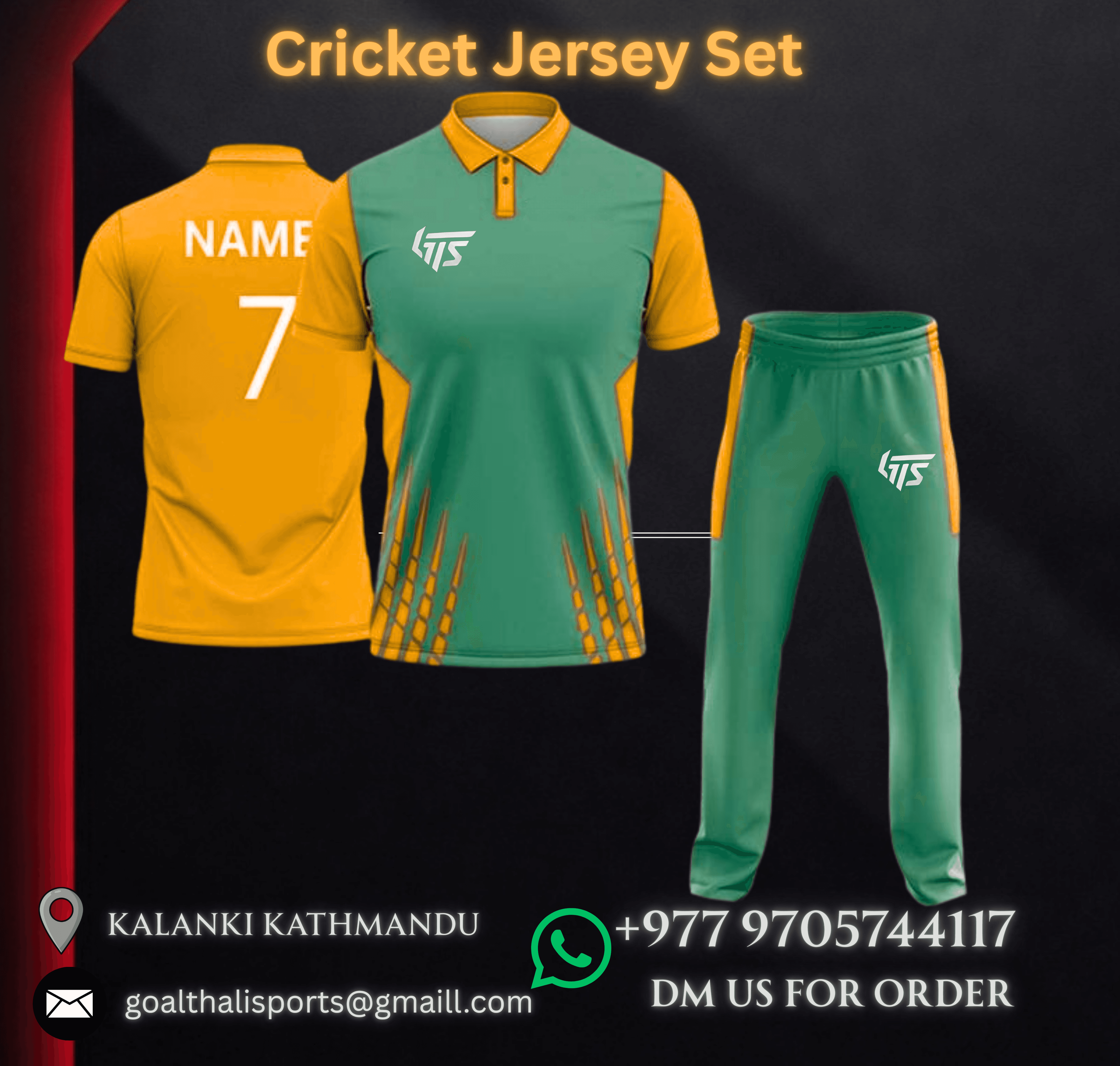 FASS cricket jersey design