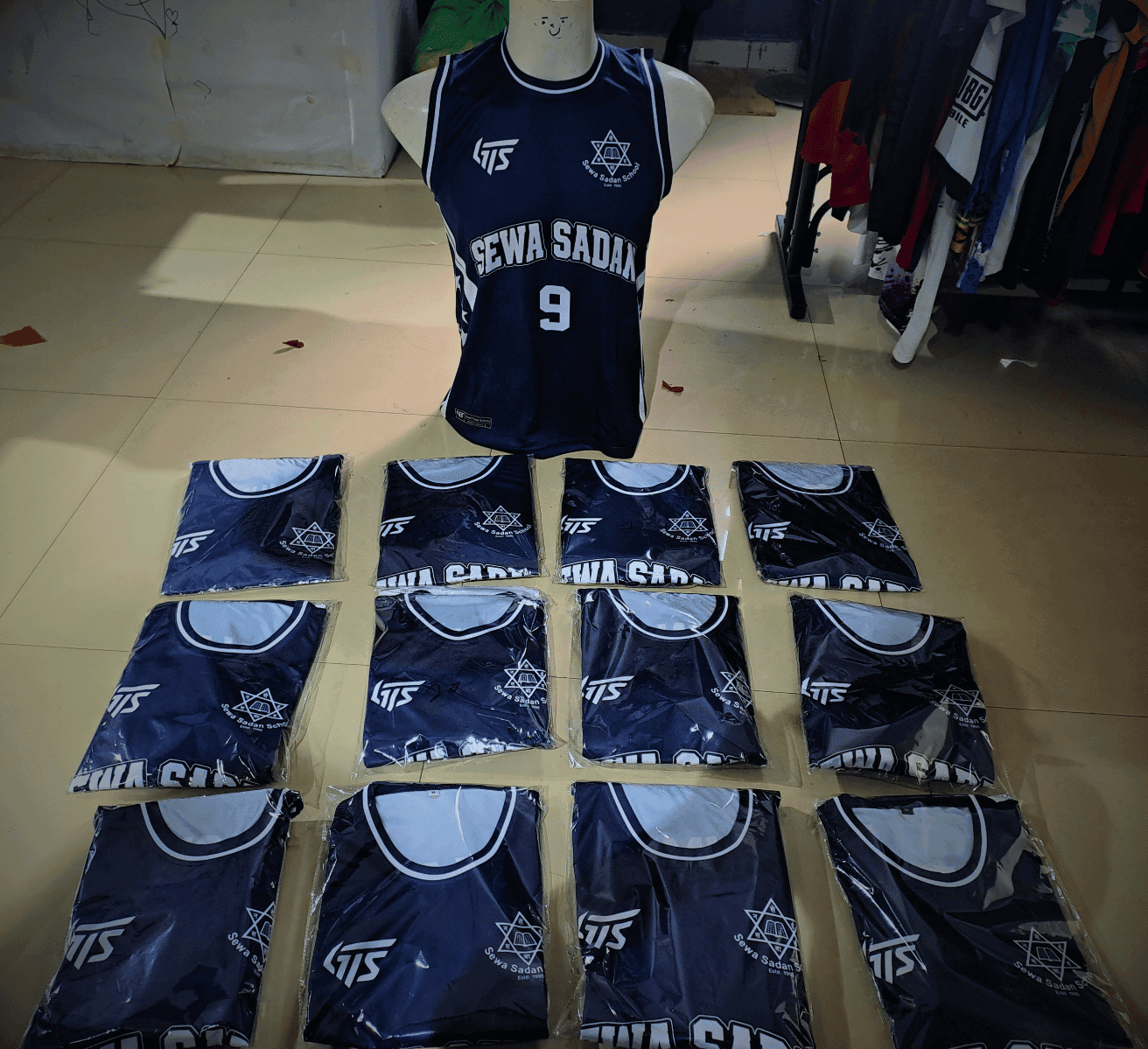 Custom Team Basketball- Sewa Sadan School - finished kit, photo 3